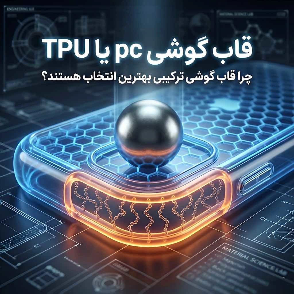 نبرد پلیمرها: پلیکربنات (PC) یا TPU؟ چرا قابهای هیبریدی پا نبرد پلیمرها: پلیکربنات (PC) یا TPU؟ چرا قابهای هیبریدی پا